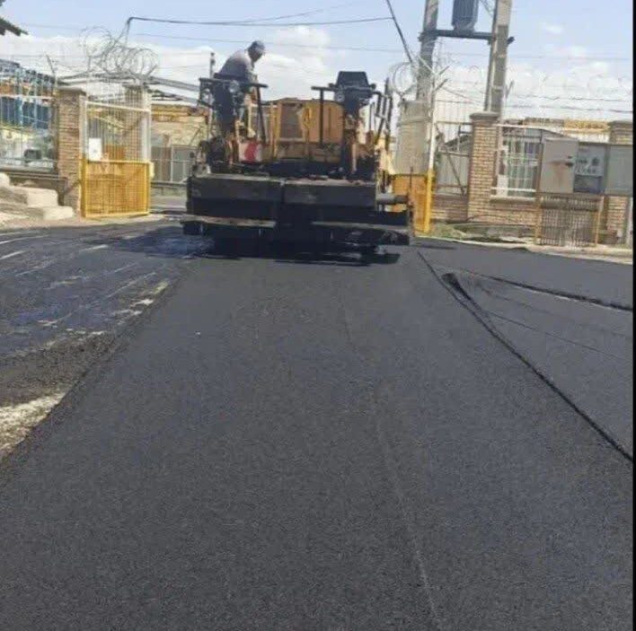 اجرای آسفالت خیابان
